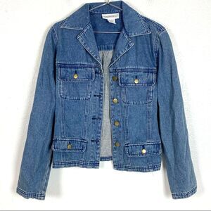 Vintage 100% Cotton Denim Button Up Jean Jacket